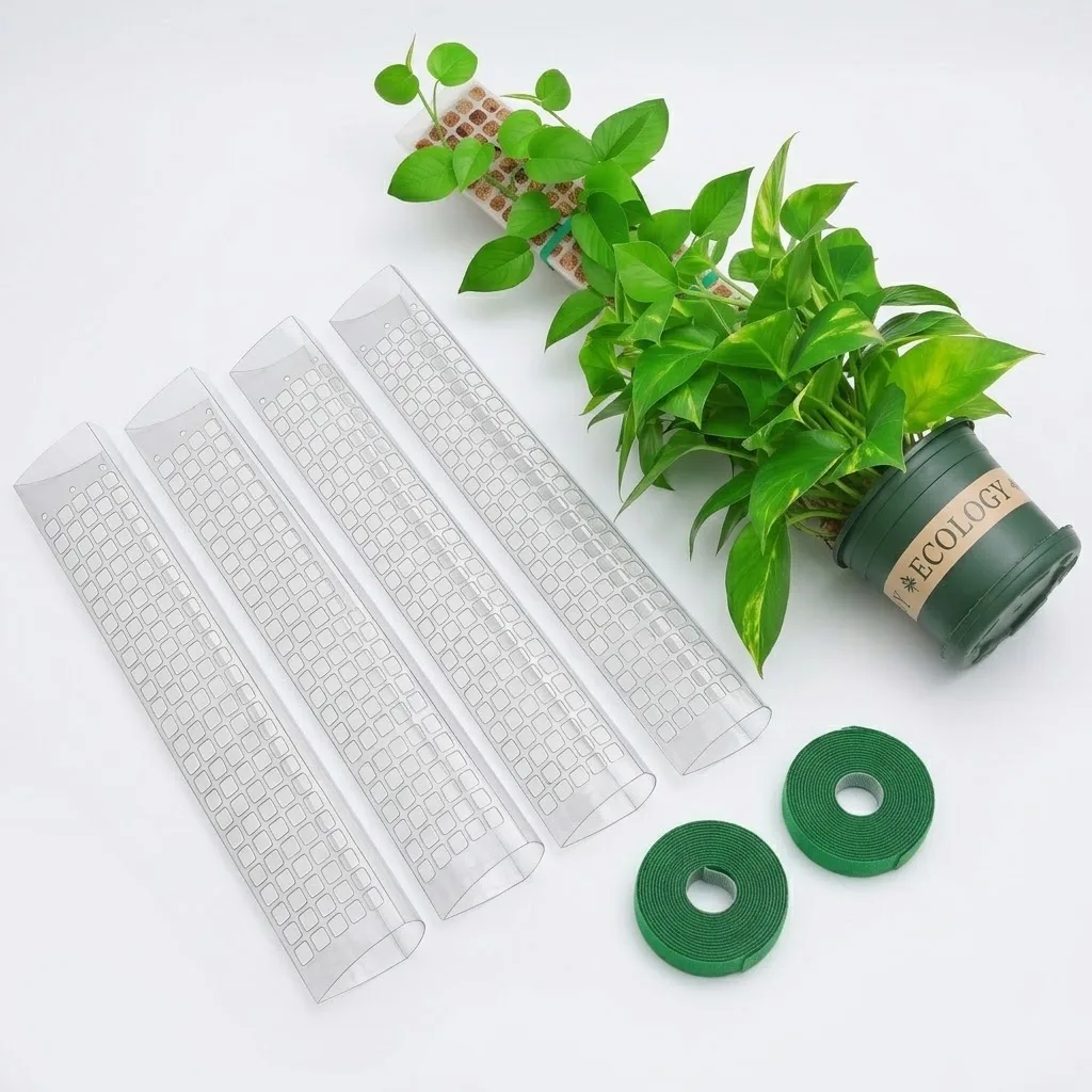 Plant Support Stake - 室内で育てるつる性植物用のプラスチック製モスポール、植物スタンド。植物の成長をサポートするガーデン用アクセサリー、支柱、鉢植え用モススティック。