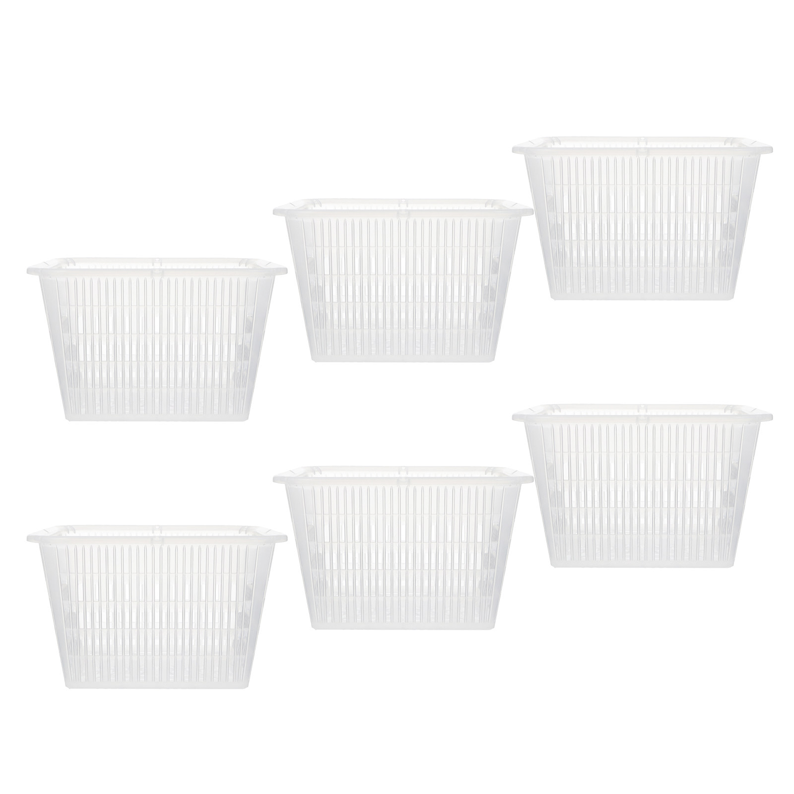 6個入り、正方形のメッシュ構造の水耕栽培用プランター、プラス - Plant Pot のレビューと価格