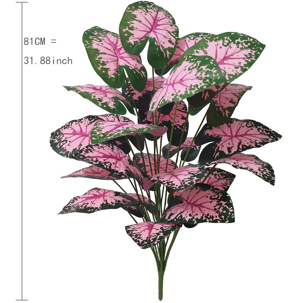 人工ピンクの鉢植えの葉,偽の花の装飾,家の装飾,パーティー, - Snake Plant のレビューと価格