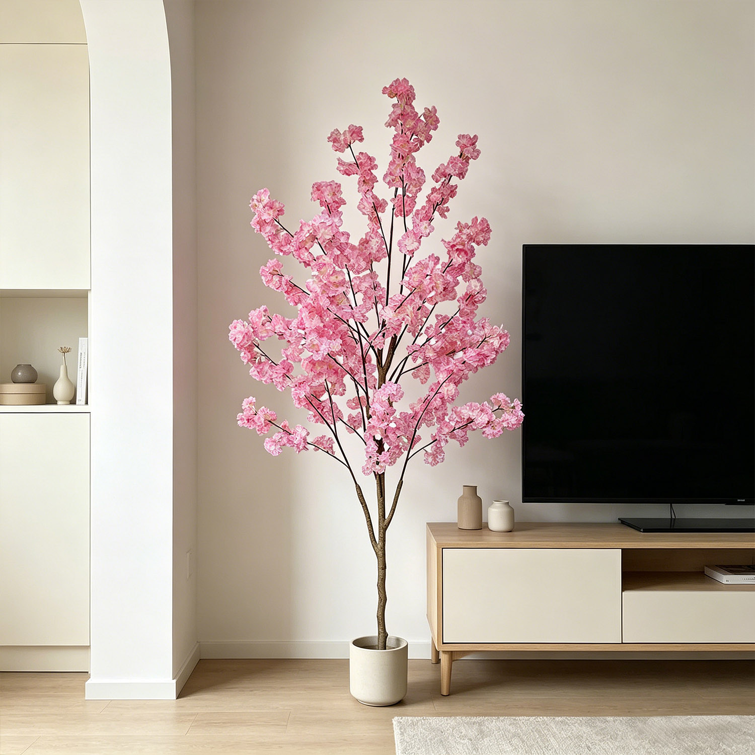 100～220cmの人工桜の木、リアルな偽物の桜の枝、屋内用 - Snake Plant のレビューと価格